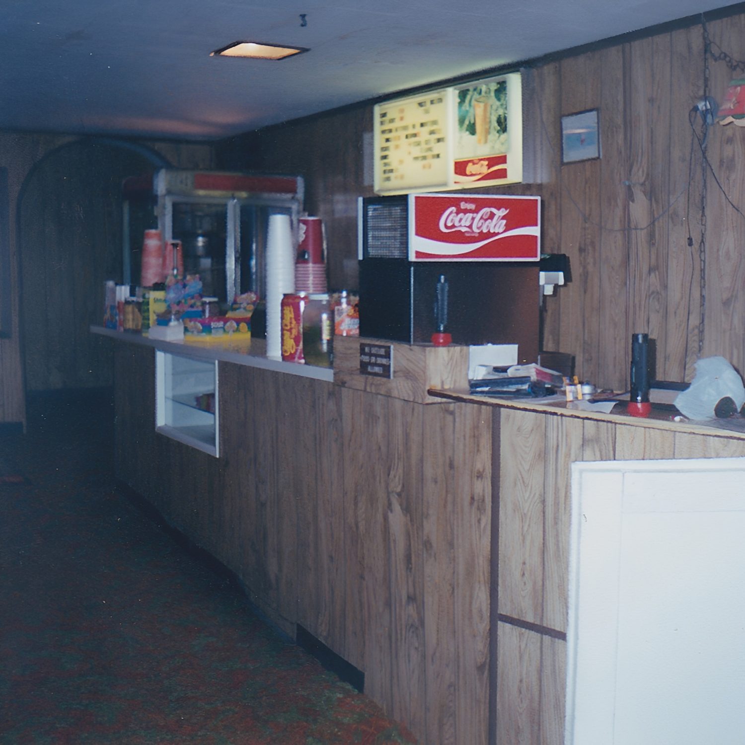 Concession stand with snacks and drinks.